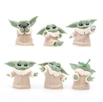 Figura De Acción Zktsry Yoda Paquete De 6 Juguete De 5 6 Cm De Altura Para Niños Mayores De 3 Años - Venta Internacional.