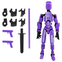 Figura De Acción Onest T13 Robot Impreso En 3d De 14 Cm Color Morado - Venta Internacional.