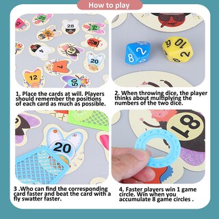 Foto 4 | Foto 4 | Juego De Mesa Children's Learn Multiplication W/ Fly Swatter - Venta Internacional.