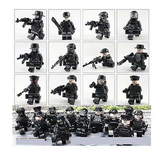 Foto 3 | Foto 3 | Building Block Toy 12 Unidades Black Swat Police Para Niños - Venta Internacional.