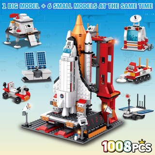 Foto 3 | Foto 3 | Bloque De Construcción: Toy Sitodier Space Exploration Shuttle 1008 Piezas - Venta Internacional.