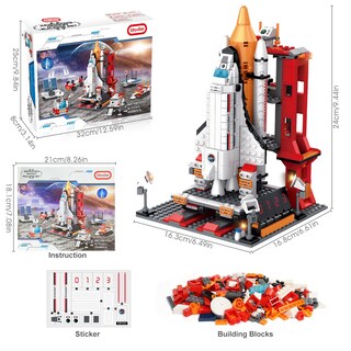 Foto 7 | Foto 7 | Bloque De Construcción: Toy Sitodier Space Exploration Shuttle 1008 Piezas - Venta Internacional.