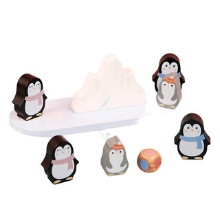 Foto 1 | Foto 1 | Bloques De Construcción Balance Toy Con Forma De Pingüino De Madera Para Niños A Partir De 3 Años - Venta Internacional.