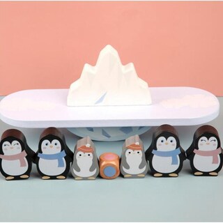 Foto 5 | Foto 5 | Bloques De Construcción Balance Toy Con Forma De Pingüino De Madera Para Niños A Partir De 3 Años - Venta Internacional.
