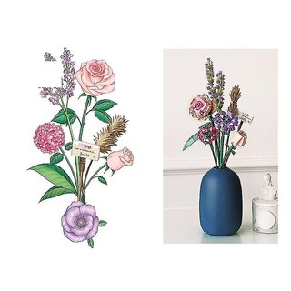 Foto 2 | Foto 2 | Kit De Construcción Con Forma De Ramo De Flores Juguetes De Bricolaje 547 Piezas Para Más De 6 Año - Venta Internacional.