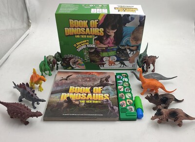 Foto 4 | Foto 4 | Cepillo De Lectura Con Punta De Dinosaurio Para Educación Temprana 2 En 1 - Venta Internacional.