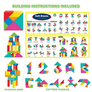 Foto 5 | Foto 5 | Juguetes De Espuma Pairez Para Niños Pequeños 138 Piezas O Más De 18 Meses - Venta Internacional.