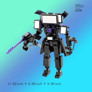 Foto 2 | Foto 2 | Juego De Bloques De Construcción De Juguete Gold Bullion Skibidi Toilet Man - Venta Internacional.