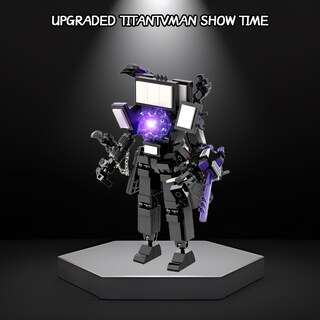 Foto 5 | Foto 5 | Juego De Bloques De Construcción De Juguete Gold Bullion Skibidi Toilet Man - Venta Internacional.