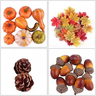 Foto 1 | Foto 1 | Accesorios Artificiales Para Decoración De La Cosecha De Otoño Minicalabaza Calabaza Y Bellota - Venta Internacional.