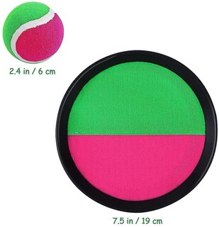 Foto 2 | Foto 2 | Set De Juego Catch Ball Con Velcro Sunrain Con 2 Bates Y 1 Pelota - Venta Internacional.