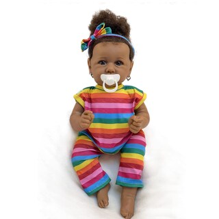 Foto 1 | Foto 1 | Muñeca Reborn Wamdoll Realista Negra De 50 Cm Para Niña Africana - Venta Internacional.