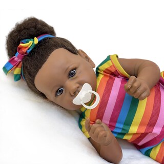 Foto 5 | Foto 5 | Muñeca Reborn Wamdoll Realista Negra De 50 Cm Para Niña Africana - Venta Internacional.
