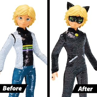 Foto 3 | Foto 3 | Muñeca De Acción Miraculous Fashion Convierte A Adrien En Cat Noir - Venta Internacional.