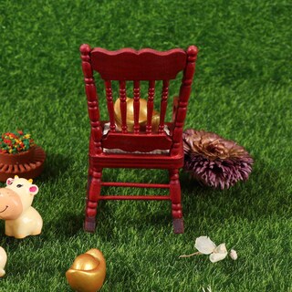 Foto 4 | Foto 4 | Muebles En Miniatura De Juguete Mecedoras De Madera Para Muñecas - Venta Internacional.