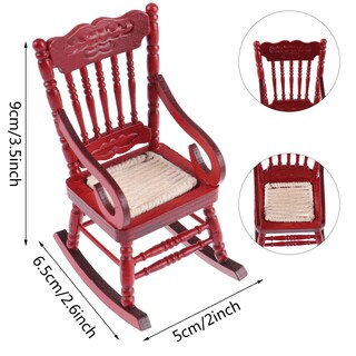 Foto 7 | Foto 7 | Muebles En Miniatura De Juguete Mecedoras De Madera Para Muñecas - Venta Internacional.