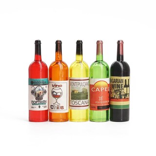 Foto 1 | Foto 1 | Botellas De Vino En Miniatura Odoria 1/6 Dollhouse Accesorio De 5 Piezas - Venta Internacional.
