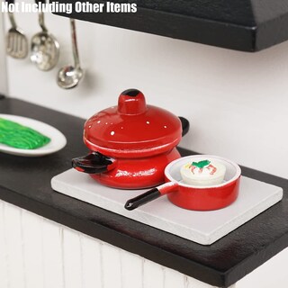 Foto 7 | Foto 7 | Odoria Ollas Y Sartenes En Miniatura Para Casa De Muñecas Escala 1/12 - Venta Internacional.