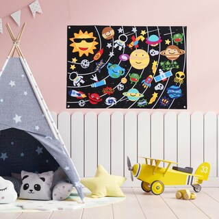 Foto 7 | Foto 7 | Placa De Fieltro Vgeby Outer Space Solar System 45 Piezas 100 X 70 Cm - Venta Internacional.