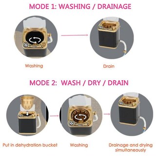 Foto 5 | Foto 5 | Minilavadora De Juguete Yashang Para Niños Con Esponja De Belleza - Venta Internacional.