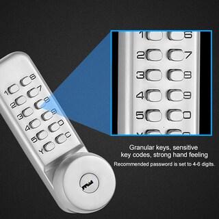 Foto 4 | Foto 4 | Conjunto De Cerradura De Puerta Mecánica Combinación Digital A Prueba De Agua - Venta Internacional.