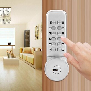 Foto 5 | Foto 5 | Conjunto De Cerradura De Puerta Mecánica Combinación Digital A Prueba De Agua - Venta Internacional.