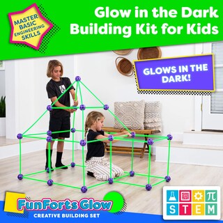 Foto 2 | Foto 2 | Kit De Construcción De Fortalezas Power Your Fun Forts Glow Paquete De 81 - Venta Internacional.