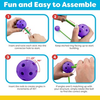 Foto 4 | Foto 4 | Kit De Construcción De Fortalezas Power Your Fun Forts Glow Paquete De 81 - Venta Internacional.