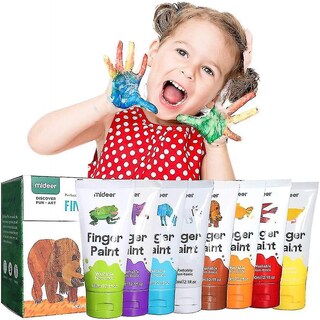 Foto 1 | Foto 1 | Set De Pintura Para Dedos No Tóxico Lavable 8 Colores Para Niños - Venta Internacional.