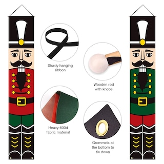 Foto 4 | Foto 4 | Adornos Navideños Con Estampado De Soldados Cascanueces Dazonge - Venta Internacional.