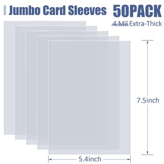 Foto 6 | Foto 6 | Fundas Para Cartas Tutata Jumbo 5 4 X 7 5 Pulgadas 4 Mm Extra Gruesas 50 - Venta Internacional.