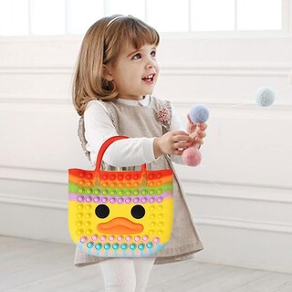 Foto 3 | Foto 3 | Bolso Pop Fidget Toy Bonito Pato Amarillo Para Niñas - Venta Internacional.
