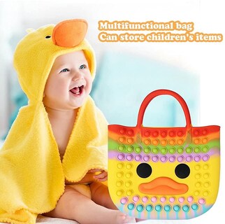 Foto 5 | Foto 5 | Bolso Pop Fidget Toy Bonito Pato Amarillo Para Niñas - Venta Internacional.