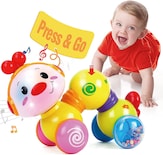 Juguete Musical Press And Go Inchworm Para Bebés De 6 Meses O Más - Venta Internacional.