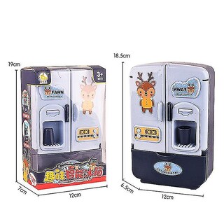 Foto 2 | Foto 2 | Juego De Minirefrigerador De Juguete Para Niños De Simulación De Doble Puerta Azul 9 Unidades - Venta Internacional.