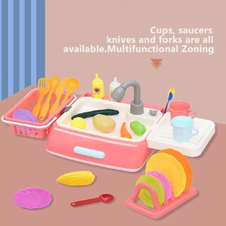 Foto 3 | Foto 3 | Juego De Cocina Con Juegos De Rol Para Niños Con Lavavajillas Eléctricos - Venta Internacional.