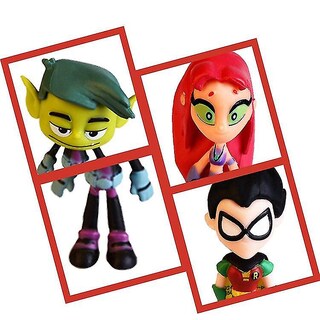 Foto 3 | Foto 3 | Figura De Acción Warner Bros. Teen Titans Go Robin Cyborg Be - Venta Internacional.