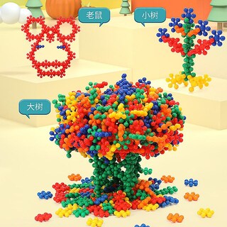 Foto 2 | Foto 2 | Bloque De Construcción Plum Blossom De 50 A 100 Unidades Para Niños De 3 A 6 Años - Venta Internacional.