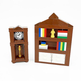 Foto 2 | Foto 2 | Escritorio De Ordenador Building Blocks Clock Moc Friends City Para Niños - Venta Internacional.