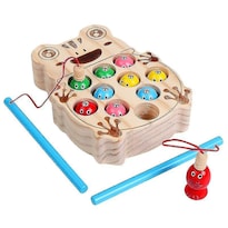 Juguete De Pesca Modelo De Rana Magnética Para Niños De Educación Temprana - Venta Internacional.