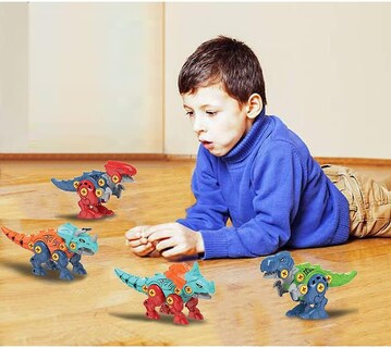 Foto 3 | Foto 3 | Juego De Juguetes Para Construir Dinosaurios Desmontable Con Destornillador Para Niños - Venta Internacional.