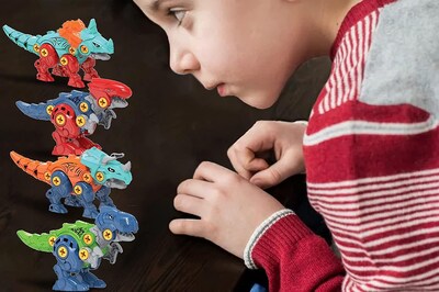 Foto 5 | Foto 5 | Juego De Juguetes Para Construir Dinosaurios Desmontable Con Destornillador Para Niños - Venta Internacional.