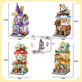 Foto 2 | Foto 2 | Set De Bloques De Construcción De La Serie Street View Con 4 Modelos - Venta Internacional.