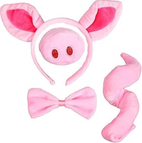 Set De Disfraces Para Disfraz De Cerdo Rosa 4 Piezas - Venta Internacional.
