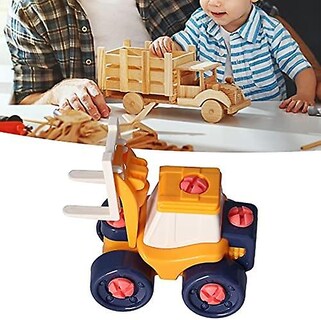 Foto 3 | Foto 3 | Carretilla Elevadora De Construcción De Juguete Redondeada De Plástico Realista Más De 3 Años - Venta Internacional.