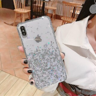 Foto 2 | Foto 2 | Funda De Teléfono Con Purpurina Epoxi Para Iphone 7 Plus/6s/8/x (blanca) - Venta Internacional.