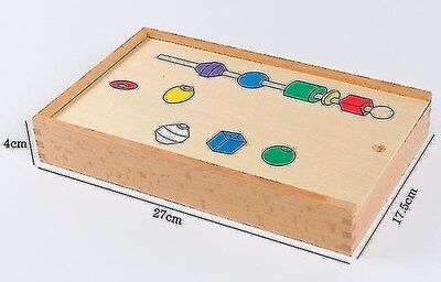 Foto 2 | Foto 2 | Juego Educativo Juguete De Madera Para Aprender Matemáticas Con Colores Geométricos - Venta Internacional.