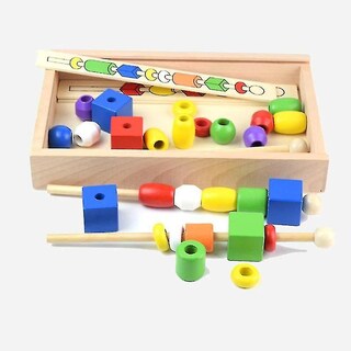 Foto 3 | Foto 3 | Juego Educativo Juguete De Madera Para Aprender Matemáticas Con Colores Geométricos - Venta Internacional.