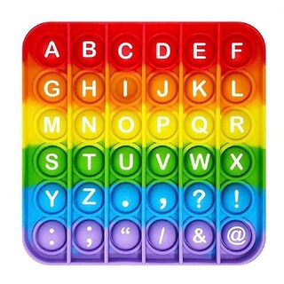 Foto 1 | Foto 1 | Números Del Alfabeto Inglés Fidget Pop It Toy Para Niños Con Arcoíris - Venta Internacional.
