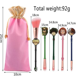 Foto 5 | Foto 5 | Set De Brochas De Maquillaje Bandai Pink Rose Gold Para Cabello Sintético 5 Unidades - Venta Internacional.